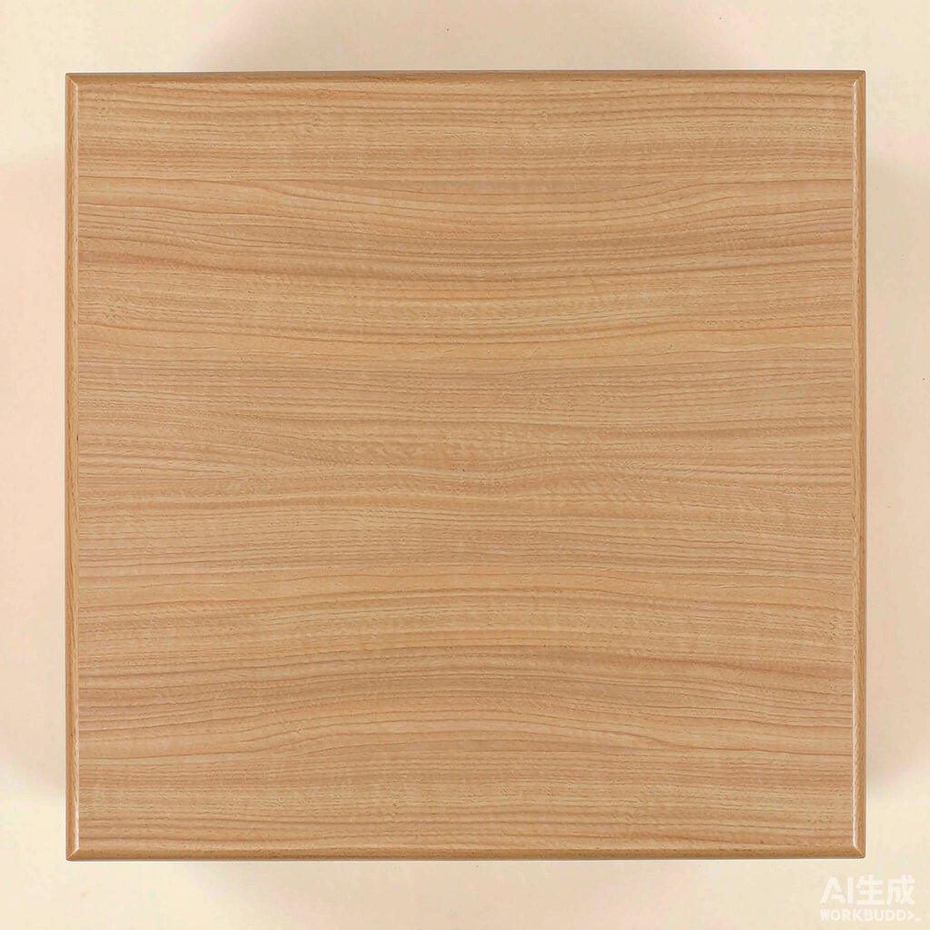 密度板贴木皮:平整面板特写